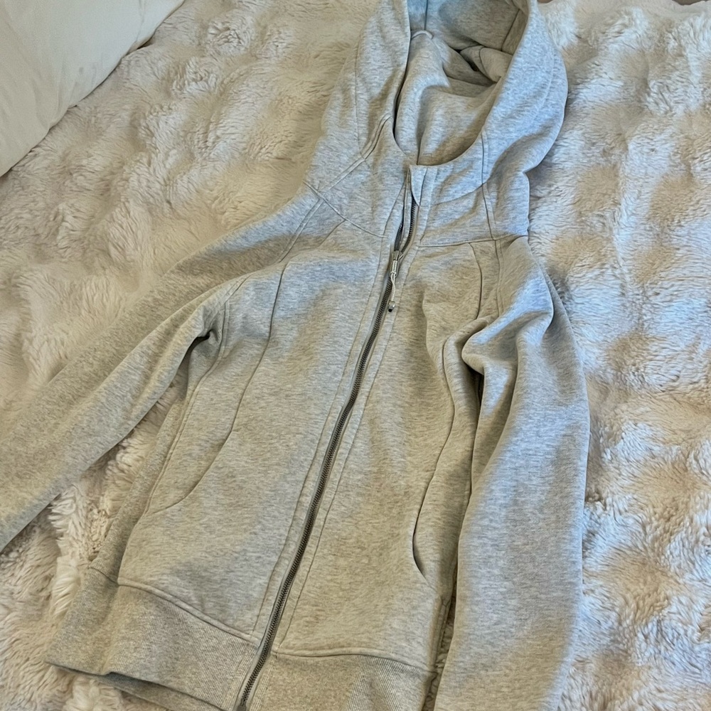 Gray Zip-Up Hoodie